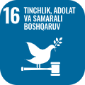 BRM 16: Tinchlik, adolat va samarali boshqaruv